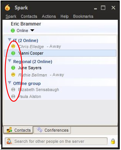 Spark Main Window