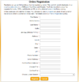 Online User Registration webform